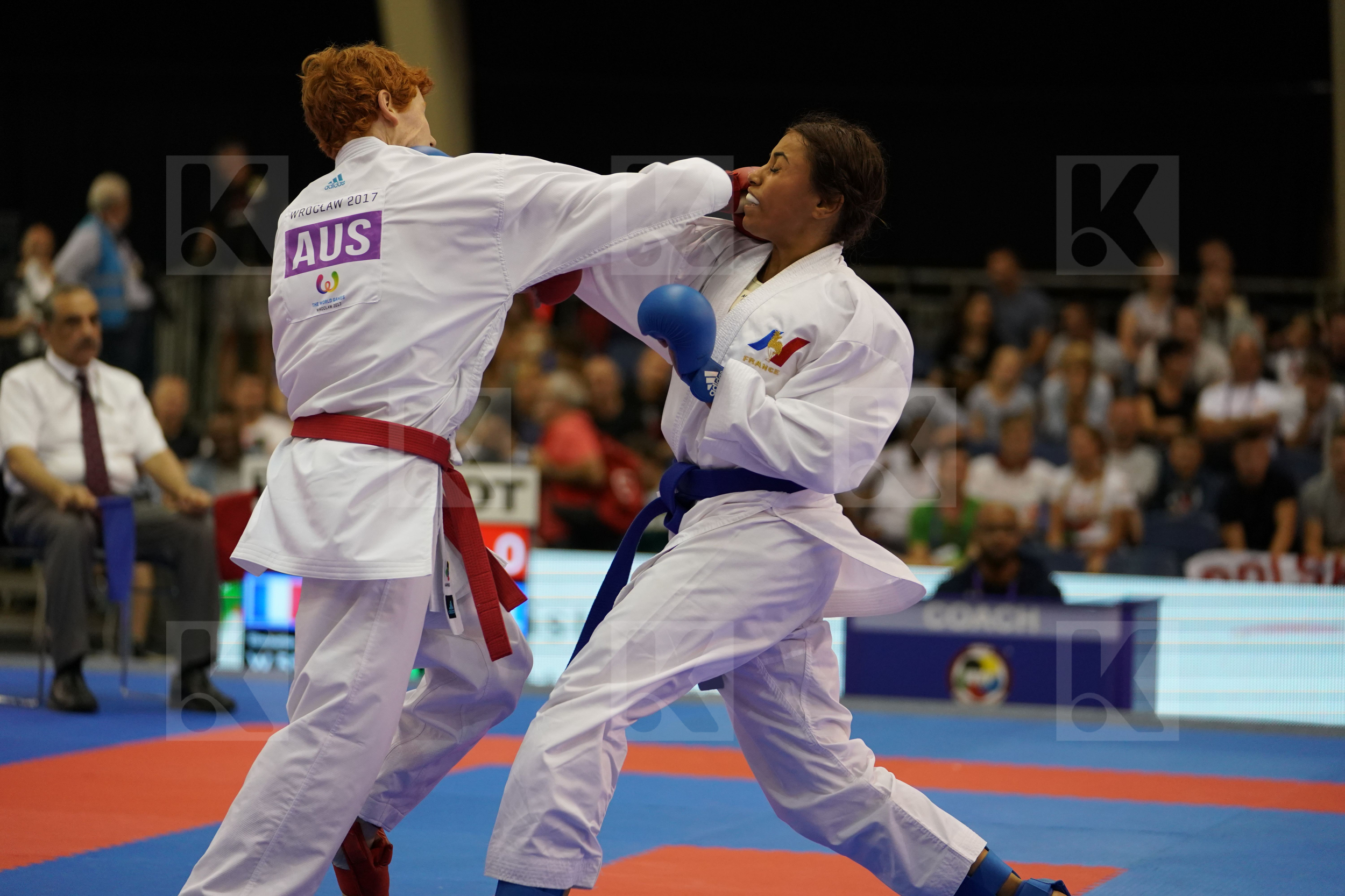 Australia Female Kumite -55kg France Knapp Tmeika Francis Thouy Emilie
